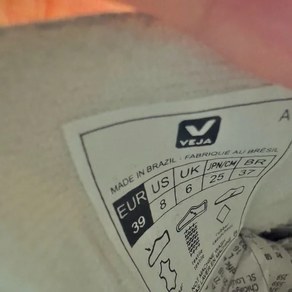 Veja Women's White and Mint Sneakers - Picture 7 of 7